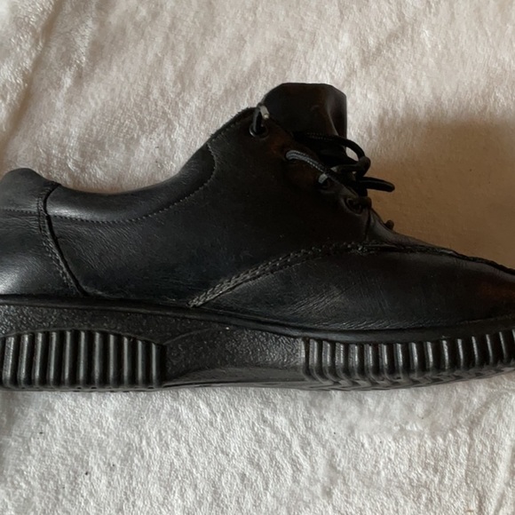 Rieker Black Oxfords Classic Leather Shoes - Picture 8 of 8